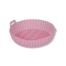  18 cm-es kerek szilikon air fryer sütőforma sütés és főzés