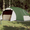  190T Taffeta 8-személyes zöld kempingsátor 360x430x195 cm