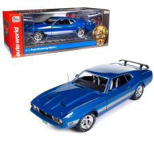  1973 Ford Mustang Mach 1 kék Glow modellautó 1:18 makett
