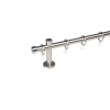  19 mm Ø Köln függönykarnis szett, 1 soros, inox, block tartóval (300 cm)