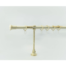  19 mm Ø Prato karnis szett, 1 soros, ecrü-gold, nyitott tartóval (120 cm) karnis, függönyrúd