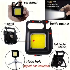  1 db újratölthető mini LED-es zseblámpa izzó