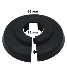 1 Minute műanyag csőrózsa antracit 15 mm élvédő, sín, szegélyelem