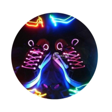 1 pár LED cipőfűző (kék-zöld) party kellék