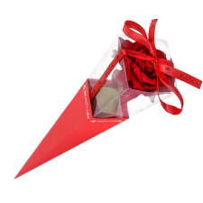  1 szál piros rózsa - Szappanvirág díszdobozban szappan