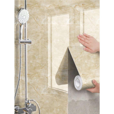 1 Tekercs Vízálló Márványmintás Tapéta, 45x100 cm, Bézs 35703384-B2 tapéta, díszléc és más dekoráció