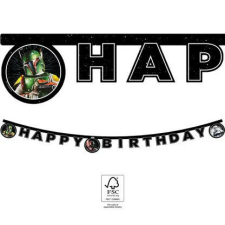  1db Boldog születésnapot felirat STAR WARS GALAXY party kellék