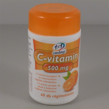 1x1 1x1 vitaday c-vitamin 500mg rágótabletta narancs 60 db vitamin és táplálékkiegészítő