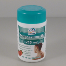  1x1 vitaday magnézium+b6 250mg rágótabletta epres 45 db gyógyhatású készítmény