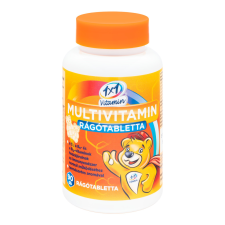1x1 Vitaday multivitamin rágótabletta narancs mackó formájú 90x vitamin és táplálékkiegészítő