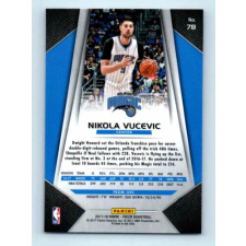  2017-18 Prizm Basketball Base # 78 Nikola Vucevic gyűjthető kártya