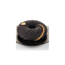  20 cm-es sávos koszorú alakú szilikon mousse forma edény