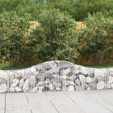  20 db íves horganyzott vas gabion kosár 200x30x40/60 cm kerti tárolás