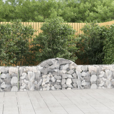  20 db íves horganyzott vas gabion kosár 200x30x60/80 cm kerti tárolás