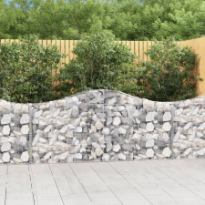 20 db íves horganyzott vas gabion kosár 200x30x80/100 cm kerti tárolás