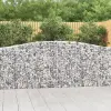  20 db íves horganyzott vas gabion kosár 400x30x100/120 cm