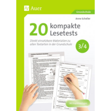  20 kompakte Lesetests für Klasse 3/4 idegen nyelvű könyv