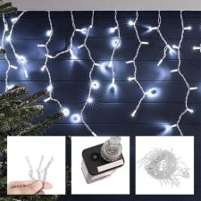 230 LED-es jégcsap fényfüggöny hidegfehér karácsonyi dekoráció