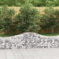  25 db íves horganyzott vas gabion kosár 200x50x40/60 cm kerti tárolás