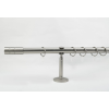  25 mm Ø Innsbruck függönykarnis szett, 1 soros, nikkel-matt, nyitott tartóval (160 cm)