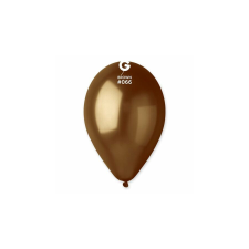 26 cm-es metál barna gumi léggömb - 100 db / csomag party kellék