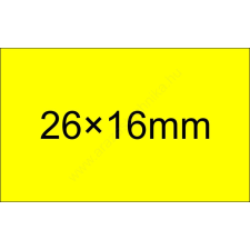  26x16mm FLUO citrom ORIGINAL árazócímke (1.000db/tek) - szögletes árazógép