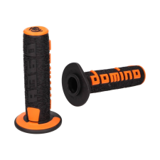 283 Domino A360 off-road fekete/narancssárga kormánymarkolat szett markolatgumi