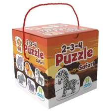 2-3-4 darabos puzzle - Szafari puzzle, kirakós