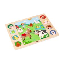 2 az 1-ben puzzle Farm - találd meg az árnyékát puzzle, kirakós