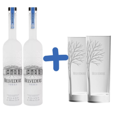  2 Belvedere 0,7l 40% + 2 Pohár vodka