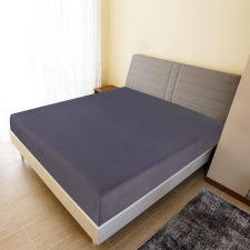 2 db antracitszürke pamutdzsörzé gumis lepedő 100 x 200 cm lakástextília