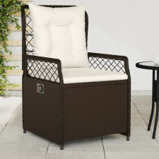  2 db barna polyrattan dönthető kerti szék kerti bútor