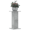 2 db betonszürke szerelt fa növénytartó állvány 30 x 30 x 60 cm