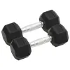  2 db összesen öntöttvas egykezes súlyzó 12 kg