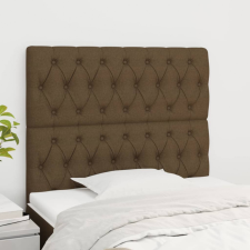  2 db sötétbarna szövet fejtámla 90x7x78/88 cm ágy és ágykellék