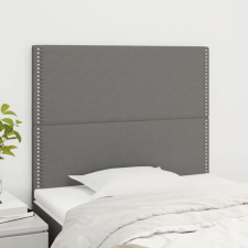  2 db sötétszürke szövet fejtámla 90x5x78/88 cm ágy és ágykellék