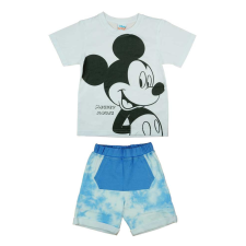  2 részes batikolt rövidnadrágos kisfiú nyári szett Mickey egér mintával babaruha szett