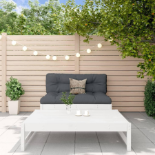  2 részes fehér tömör fenyőfa kerti ülőgarnitúra kerti bútor