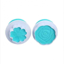  2 RÉSZES FONDANT KISZÚRÓ - RÓZSA, VIRÁG sütés és főzés