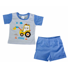  2 részes kisfiú nyári szett Markolós mintával babaruha szett