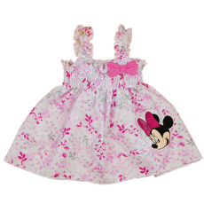  2 részes kislány nyári szett rövidnadrággal, tunikával Minnie egér mintával - 80-as méret