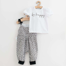  2 részes nyári kislányos együttes New Baby Be Happy, vel. 68 (4-6 h)