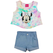  2 részes rövidnadrágos kislány szett Minnie egér mintával babaruha szett