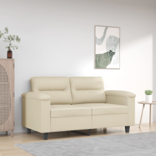  2 személyes krémszínű műbőr kanapé 120 cm bútor