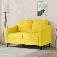  2 személyes világossárga szövet kanapé 120 cm bútor