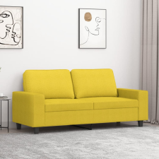  2 személyes világossárga szövet kanapé 140 cm bútor