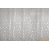  (2 szín) Hímzett pillangós függöny.- 01 fehér alapon fehér pillangók