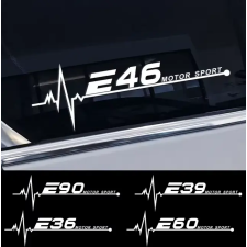  (2db) BMW E46 E90 E91 E60 E61 oldalablak matrica felirat E91 autó dekoráció