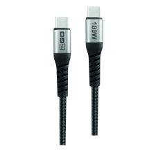 2go HighSpeed USB-C FastCharge Cable 100W 2m Black 797511 kábel és adapter