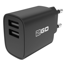2go Netz-Ladegerät 100V-240V - schwarz Universal Dual-USB (794250) mobiltelefon kellék